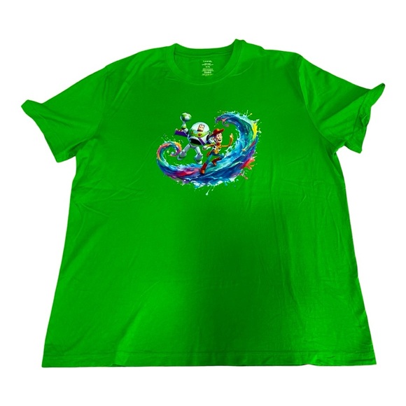 Pick 2/$25 Men’s XL Green Buzz & Woody Disney Tee - Picture 1 of 2